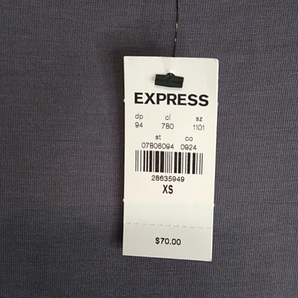 Express Grey Short Sleeve Dress - Size XL - Picture 6 of 7